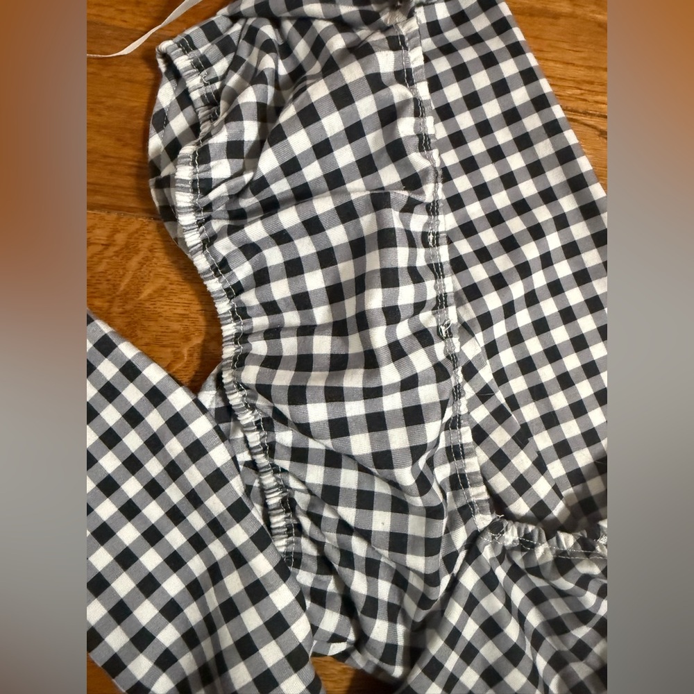 Princess Polly Monochrome Gingham Crop Top - Picture 4 of 4